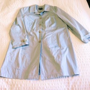 Powder Blue Trench-like Coat